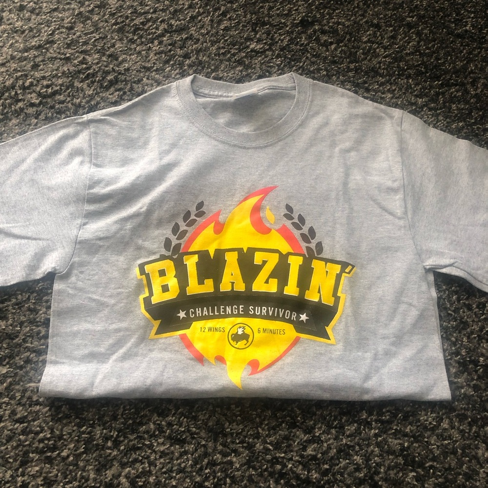 2/$8 Buffalo Wild Wings Blazin’ Challenge T-Shirt